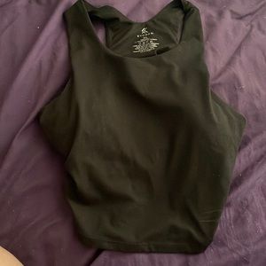 Workout top with built in bra